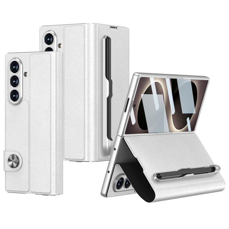 Custodia per telefono GKK in pelle con apertura a libro e scomparto per penna, stilo incluso., For Galaxy Z Fold8 Ultra 5G