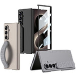 Custodia pieghevole per telefono con cinturino da polso in silicone integrato GKK, For Galaxy Z Fold8 Ultra 5G