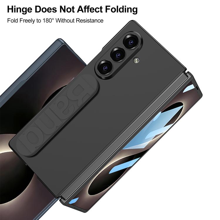 Custodia pieghevole per telefono con cinturino da polso in silicone integrato GKK, For Galaxy Z Fold8 Ultra 5G