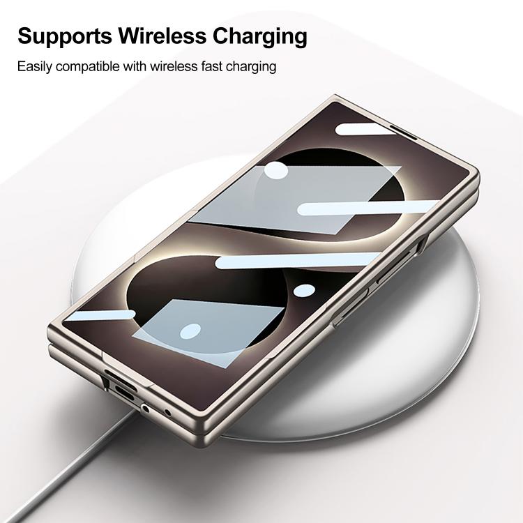 Custodia pieghevole per telefono con cinturino da polso in silicone integrato GKK, For Galaxy Z Fold8 Ultra 5G