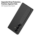 Custodia pieghevole per telefono con cinturino da polso in silicone integrato GKK, For Galaxy Z Fold8 Ultra 5G