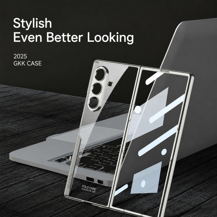Custodia per telefono GKK con effetto elettroplaccatura fantasma integrata., For Galaxy Z Fold8 Ultra 5G