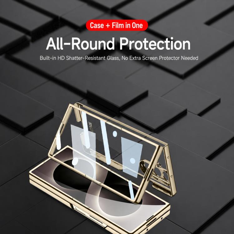Custodia per telefono GKK con effetto elettroplaccatura fantasma integrata., For Galaxy Z Fold8 Ultra 5G