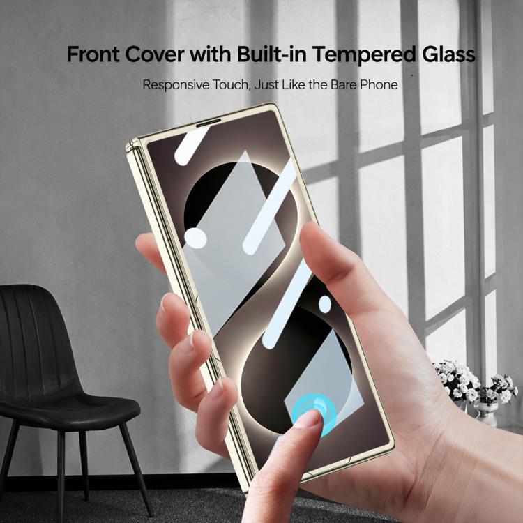 Custodia per telefono GKK con effetto elettroplaccatura fantasma integrata., For Galaxy Z Fold8 Ultra 5G