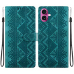 Custodia per telefono in ecopelle con motivo etnico in rilievo, For iPhone 17 Pro, For iPhone 17, For iPhone Air, For iPhone 16 Pro Max