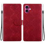 Custodia per telefono in ecopelle con motivo etnico in rilievo, For iPhone 17 Pro, For iPhone 17, For iPhone Air, For iPhone 16 Pro Max