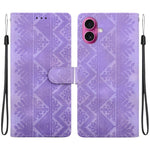 Custodia per telefono in ecopelle con motivo etnico in rilievo, For iPhone 17 Pro, For iPhone 17, For iPhone Air, For iPhone 16 Pro Max