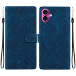 Custodia per telefono in ecopelle con motivo etnico in rilievo, For iPhone 17 Pro, For iPhone 17, For iPhone Air, For iPhone 16 Pro Max