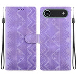 Custodia per telefono in ecopelle con motivo etnico in rilievo, For iPhone 17 Pro, For iPhone 17, For iPhone Air, For iPhone 16 Pro Max