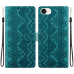 Custodia per telefono in ecopelle con motivo etnico in rilievo, For iPhone 18 Pro, For iPhone 18 Pro Max, For iPhone 17e / 16e, For iPhone 17 Pro Max