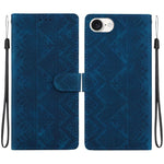 Custodia per telefono in ecopelle con motivo etnico in rilievo, For iPhone 18 Pro, For iPhone 18 Pro Max, For iPhone 17e / 16e, For iPhone 17 Pro Max