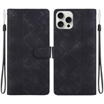 Custodia per telefono in ecopelle con motivo etnico in rilievo, For iPhone 16 Pro, For iPhone 16 Plus, For iPhone 16, For iPhone 15 Pro Max