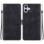 Custodia per telefono in ecopelle con motivo etnico in rilievo, For iPhone 16 Pro, For iPhone 16 Plus, For iPhone 16, For iPhone 15 Pro Max