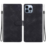 Custodia per telefono in ecopelle con motivo etnico in rilievo, For iPhone 14, For iPhone 14 Pro, For iPhone 14 Pro Max, For iPhone SE 2022 / SE 2020 / 8 / 7
