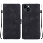 Custodia per telefono in ecopelle con motivo etnico in rilievo, For iPhone 14, For iPhone 14 Pro, For iPhone 14 Pro Max, For iPhone SE 2022 / SE 2020 / 8 / 7