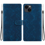 Custodia per telefono in ecopelle con motivo etnico in rilievo, For iPhone 13 Pro Max, For iPhone 13 Pro, For iPhone 13, For iPhone 13 mini