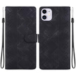 Custodia per telefono in ecopelle con motivo etnico in rilievo, For iPhone 11, For iPhone 11 Pro, For iPhone X / XS, For iPhone XR