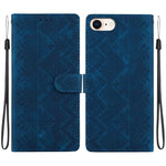 Custodia per telefono in ecopelle con motivo etnico in rilievo, For iPhone 14, For iPhone 14 Pro, For iPhone 14 Pro Max, For iPhone SE 2022 / SE 2020 / 8 / 7