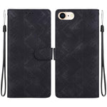 Custodia per telefono in ecopelle con motivo etnico in rilievo, For iPhone 14, For iPhone 14 Pro, For iPhone 14 Pro Max, For iPhone SE 2022 / SE 2020 / 8 / 7