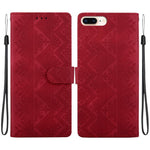 Custodia per telefono in ecopelle con motivo etnico in rilievo, For iPhone XS Max, For iPhone 8 Plus / 7 Plus