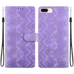 Custodia per telefono in ecopelle con motivo etnico in rilievo, For iPhone XS Max, For iPhone 8 Plus / 7 Plus