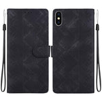 Custodia per telefono in ecopelle con motivo etnico in rilievo, For iPhone XS Max, For iPhone 8 Plus / 7 Plus