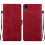 Custodia per telefono in ecopelle con motivo etnico in rilievo, For iPhone 11, For iPhone 11 Pro, For iPhone X / XS, For iPhone XR