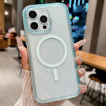 Cornice per fotocamera magnetica con lettere glitterate, For iPhone 13 Pro Max, For iPhone 13 Pro, For iPhone 13