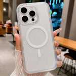 Cornice per fotocamera magnetica con lettere glitterate, For iPhone 13 Pro Max, For iPhone 13 Pro, For iPhone 13