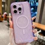 Cornice per fotocamera magnetica con lettere glitterate, For iPhone 13 Pro Max, For iPhone 13 Pro, For iPhone 13