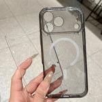 Cornice per fotocamera magnetica con lettere glitterate, For iPhone 13 Pro Max, For iPhone 13 Pro, For iPhone 13