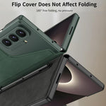 Custodia in pelle GKK Integrated Armor con scomparto per penna (stilo non incluso)., For Galaxy Z Fold8 Ultra 5G