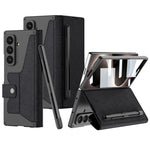 Custodia in pelle GKK Integrated Armor con scomparto per penna (stilo non incluso)., For Galaxy Z Fold8 Ultra 5G