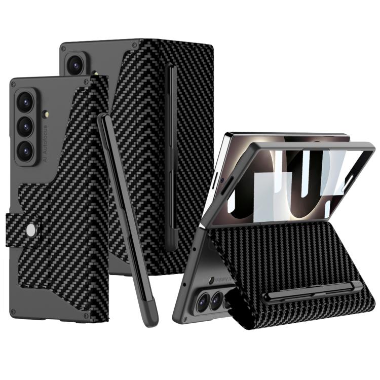 Custodia in pelle GKK Integrated Armor con scomparto per penna (stilo non incluso)., For Galaxy Z Fold8 Ultra 5G