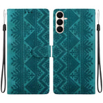 Custodia per telefono in ecopelle con motivo etnico in rilievo, For Galaxy S26 FE 5G, For Galaxy S26+ 5G, For Galaxy S26 Ultra 5G, For Galaxy S26 5G