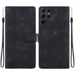 Custodia per telefono in ecopelle con motivo etnico in rilievo, For Galaxy S25 Ultra 5G, For Galaxy S24 FE 5G, For Galaxy S24 Ultra 5G, For Galaxy S24+ 5G