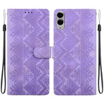 Custodia per telefono in ecopelle con motivo etnico in rilievo, For Galaxy S25 FE 5G, For Galaxy S25 Edge 5G, For Galaxy S25 5G, For Galaxy S25+ 5G