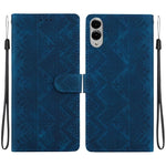 Custodia per telefono in ecopelle con motivo etnico in rilievo, For Galaxy S25 FE 5G, For Galaxy S25 Edge 5G, For Galaxy S25 5G, For Galaxy S25+ 5G