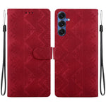 Custodia per telefono in ecopelle con motivo etnico in rilievo, For Galaxy S25 FE 5G, For Galaxy S25 Edge 5G, For Galaxy S25 5G, For Galaxy S25+ 5G