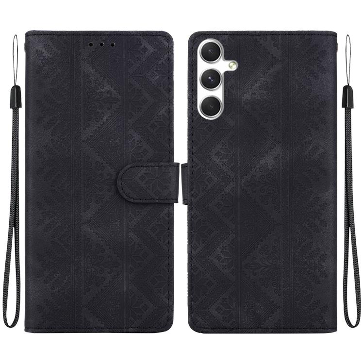 Custodia per telefono in ecopelle con motivo etnico in rilievo, For Galaxy S24 5G, For Galaxy S23 FE 5G, For Galaxy S23 Ultra 5G, For Galaxy S23+ 5G