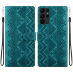 Custodia per telefono in ecopelle con motivo etnico in rilievo, For Galaxy S24 5G, For Galaxy S23 FE 5G, For Galaxy S23 Ultra 5G, For Galaxy S23+ 5G