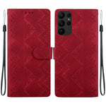Custodia per telefono in ecopelle con motivo etnico in rilievo, For Galaxy S24 5G, For Galaxy S23 FE 5G, For Galaxy S23 Ultra 5G, For Galaxy S23+ 5G