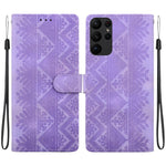 Custodia per telefono in ecopelle con motivo etnico in rilievo, For Galaxy S24 5G, For Galaxy S23 FE 5G, For Galaxy S23 Ultra 5G, For Galaxy S23+ 5G