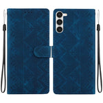 Custodia per telefono in ecopelle con motivo etnico in rilievo, For Galaxy S23 5G, For Galaxy S20 FE, For Galaxy S22 Ultra 5G, For Galaxy S22+ 5G