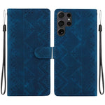 Custodia per telefono in ecopelle con motivo etnico in rilievo, For Galaxy S23 5G, For Galaxy S20 FE, For Galaxy S22 Ultra 5G, For Galaxy S22+ 5G