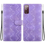 Custodia per telefono in ecopelle con motivo etnico in rilievo, For Galaxy S23 5G, For Galaxy S20 FE, For Galaxy S22 Ultra 5G, For Galaxy S22+ 5G