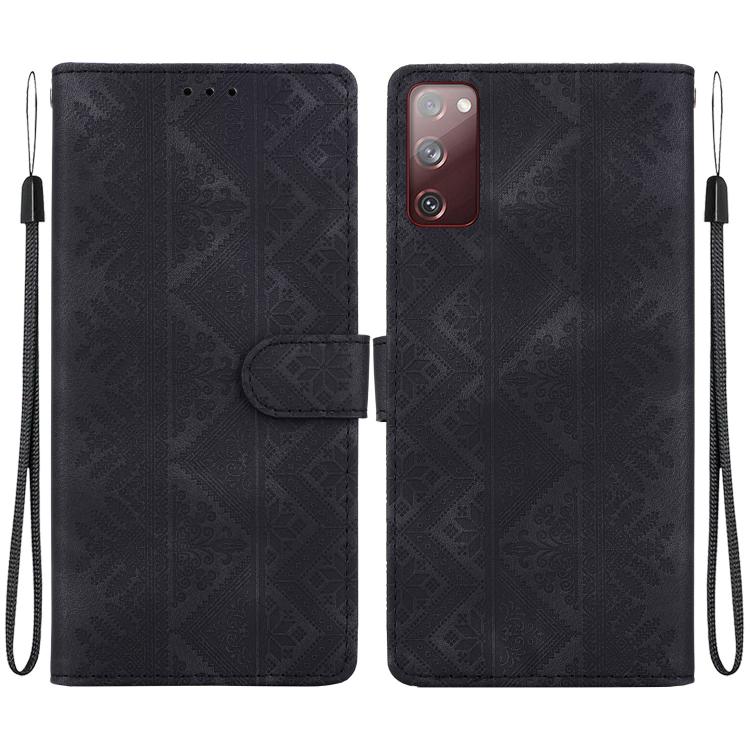 Custodia per telefono in ecopelle con motivo etnico in rilievo, For Galaxy S23 5G, For Galaxy S20 FE, For Galaxy S22 Ultra 5G, For Galaxy S22+ 5G