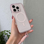 Cornice per fotocamera con lettere glitterate e cinturino da polso., For iPhone 16 Pro, For iPhone 16, For iPhone 15 Pro Max, For iPhone 15 Pro