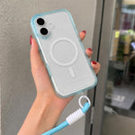 Cornice per fotocamera con lettere glitterate e cinturino da polso., For iPhone 17 Pro Max, For iPhone 17 Pro, For iPhone 17, For iPhone 16 Pro Max