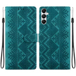 Custodia per telefono in ecopelle con motivo etnico in rilievo, For Galaxy A15 4G / 5G, For Galaxy A55 5G, For Galaxy A35 5G, For Galaxy A05s